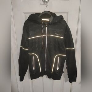 Black Reflective Men's Sweater